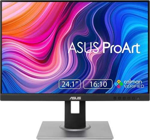 ASUS Monitor ProArt de 24 pulgadas - WUXGA (1920 x 1200), monitor 16:10, 100% sRGB/Rec.709 ΔE < 2, IPS, DisplayPort, HDMI, Calman verificado,