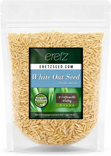 Miniatura 6 de Semilla de avena blanca de Eretz (25 libras) – ¡Elige el tamaño! Granos de avena cultivados en Oregon, sin rellenos, sin recubrimientos, sin