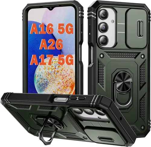 Miniatura 57 de PASNEW Funda para Samsung Galaxy A54, Soporte Metálico y Cubierta Deslizante para Cámara, Militar Multicapa Resistente de Cuerpo Completo a Prueba