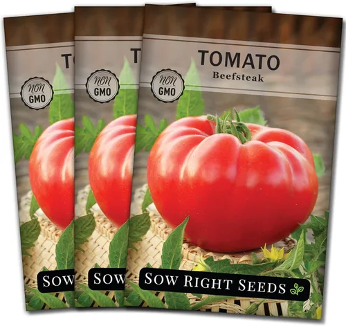 Miniatura 8 de Sow Right Seeds - Semillas de tomate Beefsteak para plantar - Paquete de reliquia sin OMG con instrucciones para plantar un jardín de vegetales