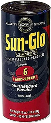 Sun-Glo Speed 6 (cera de velocidad media) Polvo de mesa de tejo, lata de 16 onzas