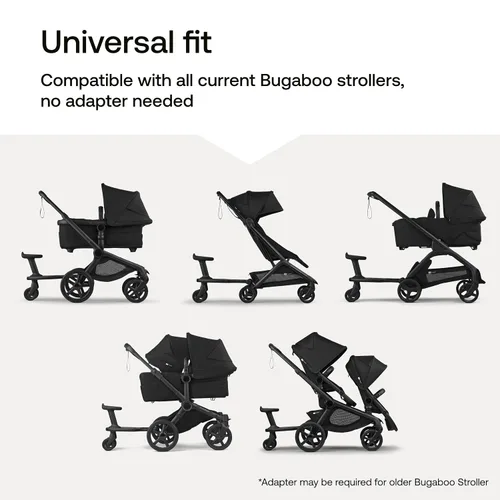 Miniatura 6 de Bugaboo Tabla con ruedas con asiento desmontable – Tabla de cochecito para niños pequeños compatible con todos los cochecitos Bugaboo – Tabla