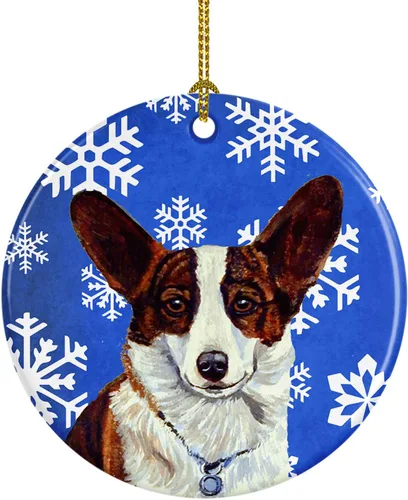 Miniatura 129 de Caroline's Treasures Cavalier Spaniel - Adorno de cerámica para colgar en el árbol de Navidad, para el hogar, Navidad, fiestas, regalo, 3 pulgadas