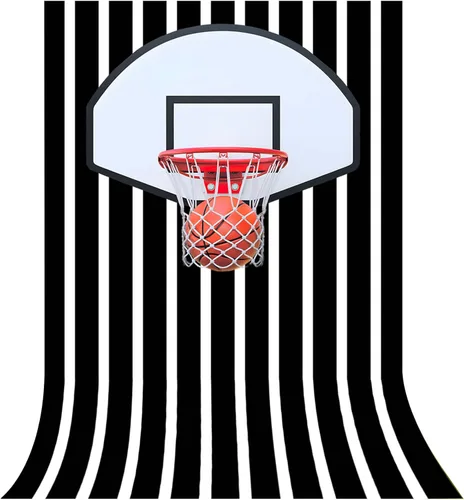 Telón de fondo fotográfico de baloncesto de 5x3 pies, tapiz de pared deportivo, fondo de fotografía de zapatillas con rayas blancas y negras