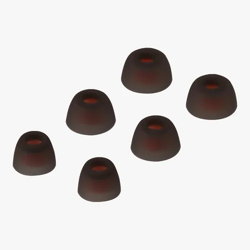 Miniatura 3 de kwmobile 6 almohadillas de repuesto compatibles con JBL Tune 230 NC TWS / T230NC - Puntas de silicona para auriculares, color negro
