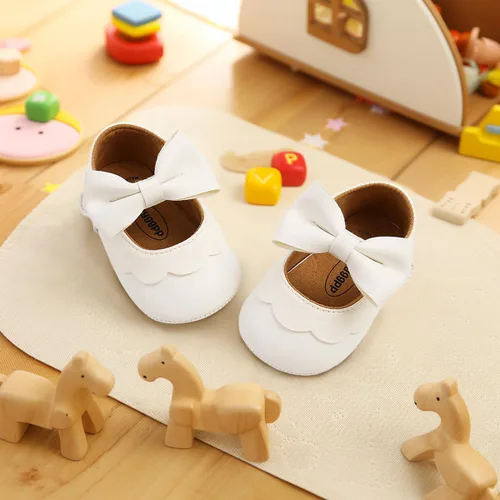 Miniatura 5 de CENCIRILY Zapatos planos Mary Jane para bebés y niñas, antideslizantes, suela suave, para antes de caminar, zapatos de vestir de boda