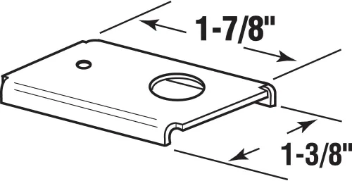 Miniatura 2 de Prime-Line N 7192 Soporte de reparación de puerta plegable, montaje superior o inferior, para puertas de madera (paquete de 2)