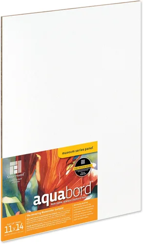 Miniatura 33 de Ampersand Art Supply Aquabord - Panel de pintura de acuarela, superficie altamente absorbente para acuarela, gouache y caseína de 8 x 8 pulgadas