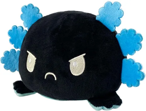 Miniatura 2 de TeeTurtle - El Axolotl de peluche original reversible - Azul + Negro - Lindos animales de peluche sensoriales para mostrar tu estado de ánimo Azul +