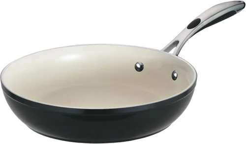 Miniatura 17 de Tramontina Ceramica Deluxe - Sartén antiadherente de cerámica de 10 pulgadas, apta para horno, color negro metálico