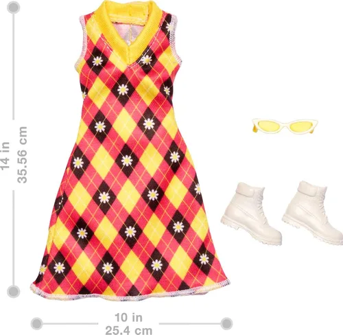 Miniatura 2 de Barbie Ropa de moda de Mattel Look completo y accesorios Mod Sdos (HJT17)