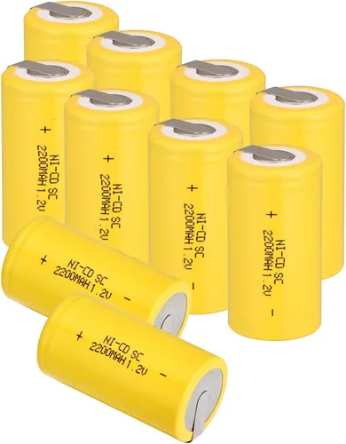 Miniatura 9 de Ni-Cd 1.2V 2200MAH Batería Recargable Sub C SC Baterías (Verde* 6)
