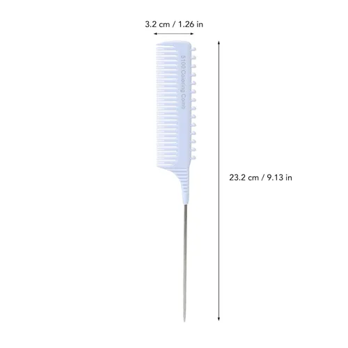Miniatura 5 de Peine de clip para resaltar, peluquería de peluquería para alisar, peinar, tejer, cola de rata, peines de separación para estilo unisex, tejido