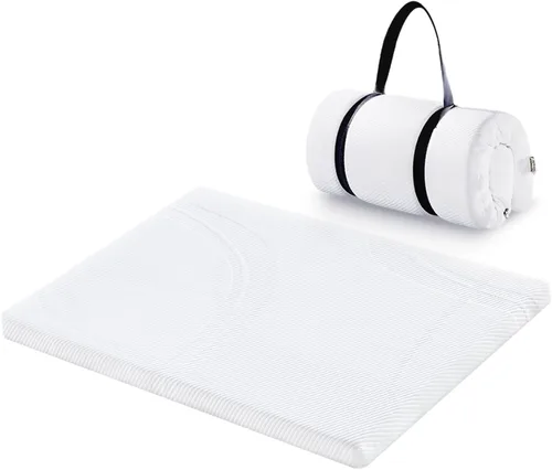 Colchón Pack and Play de 38 x 26 x 1.25 pulgadas, protector de colchón Pack n Play con funda impermeable extraíble para bebés, colchón transpirable