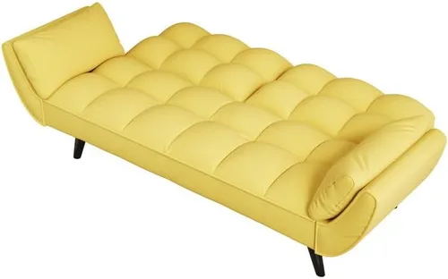 Miniatura 7 de 57" Convertible Sleeper Couch Bed, 3-in-1 Tufted Upholstered Daybed Futon Sofa Bed Loveseat with Reclining Split Backrest, Velvet 2-Seaters Sofa