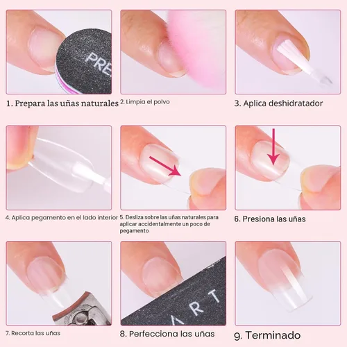 Miniatura 7 de Makartt Pegamento para uñas acrílicas, pegamento para aplicar con pincel para reparar uñas, pegamento profesional para uñas postizas de larga