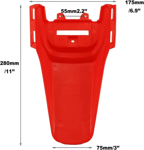 Miniatura 2 de PRO BAT Juego de guardabarros trasero de plástico para cola de estilo XR50 CRF50 110 125CC Pit PRO Trail para mini motos de tierra chinas Thumpstar