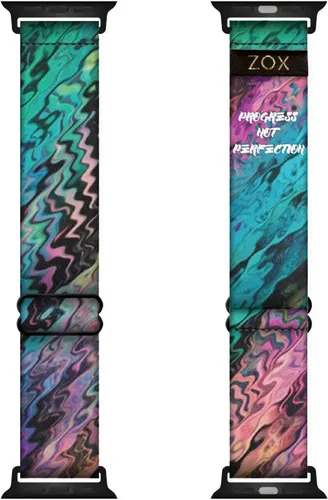 Miniatura 24 de ZOX Correa para Apple Watch, banda elástica con afirmaciones motivacionales y hermosas obras de arte, regalos para hombres, mujeres y niños
