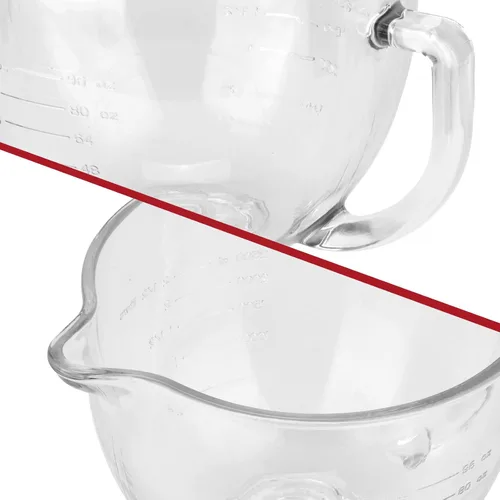 Miniatura 5 de Tazón de Vidrio para Mezclador de Pie con Cabeza Inclinable, 5 QT, Compatible con Kitchenaid Artisan 5KSM125, 5KSM150, 5KSM175, 5KSM7580, KSM150