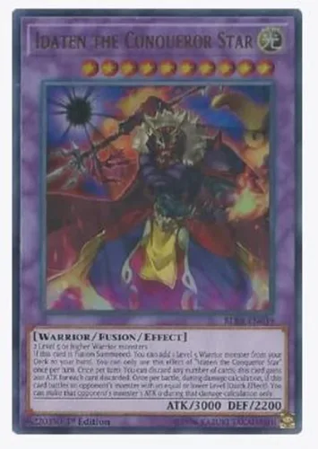 yugioh - Idaten The Conqueror Star BLRR-EN039 Ultra Rare 1st Edition - Battles of Legend: Relentless Revenge