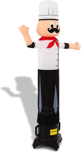 Miniatura 6 de LookOurWay Air Wavers - Juego de tubo inflable para hombre, agitador de aire de chef de 6 pies con soplador de bailarín de aire, tipo tubo inflable