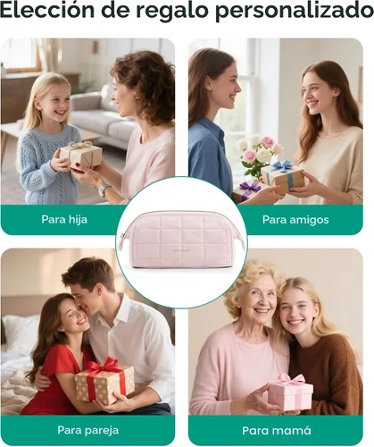 Miniatura 3 de Bagsmart - Estuche de Maquillaje para Viaje, Neceser de Artículos de Aseo Personal, Bolsa de maquillaje
