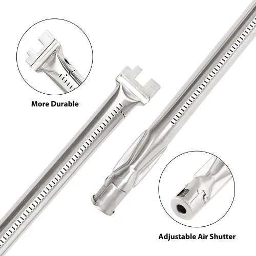 Miniatura 6 de Piezas de repuesto para parrilla 7635 para Weber Spirit, barras flavorizadoras de 15.3 pulgadas y quemador 69785 para Weber Spirit I y II 200