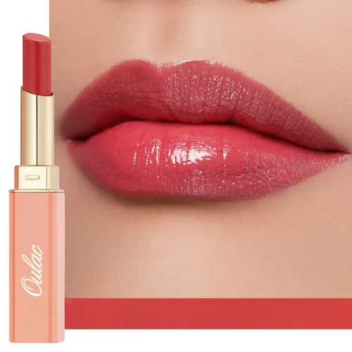 Miniatura 27 de Oulac Lápiz Labial Rosa Hidratante con Brillo - Lápiz Labial Hidratante Bálsamo Labial Tintado Brillante, Acabado Brillante Transparente Jugoso