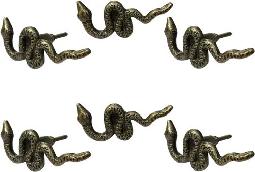 Miniatura 25 de Perilla Home Juego de 4 pomos antiguos – Zorro dormido decorativo – Asas de hierro artístico de diseñador – para tiradores de gabinete