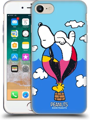 Miniatura 389 de Head Case Designs Funda de gel con licencia oficial de Peanuts Snoopy & Woodstock Halfs and Laughs [protección de grado militar] compatible