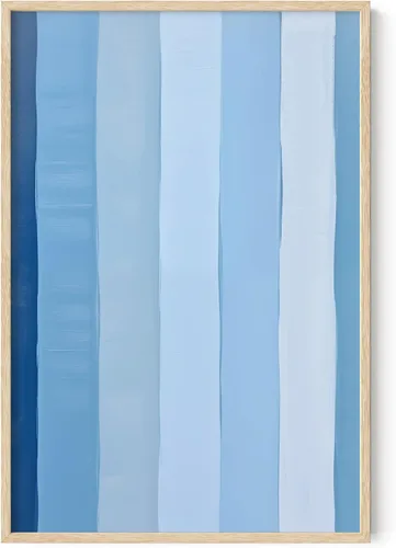 Miniatura 145 de HAUS AND HUES Arte abstracto moderno para pared, arte de sala de estar azul y verde, obra de arte moderna para paredes, imagen minimalista para sala