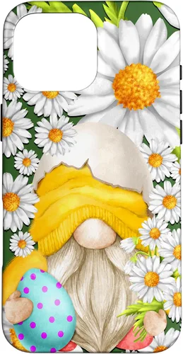 Miniatura 19 de iPhone 16 Easter Chick Gnome Graphic For Women Floral Daisy Flower Case
