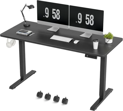 Miniatura 16 de Furmax Escritorio eléctrico de pie de 45 x 24 pulgadas, escritorio de pie para sentarse, altura ajustable, escritorio de oficina en casa con memoria