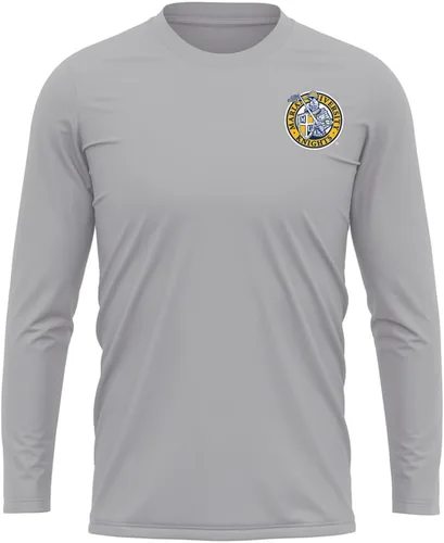 Miniatura 362 de Camisa deportiva de manga larga oficial de la NCAA Collegiate para hombre, con logotipo en el pecho izquierdo, colección Athletic Heather