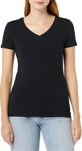 Miniatura 2 de Tienda Essentials Camiseta de manga corta con cuello en V para mujer, multipacks