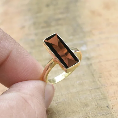 Miniatura 88 de Anillo de plata de ley maciza superpuesta de oro amarillo de 18 quilates para mujer, anillo de compromiso de plata esterlina, juego de bisel