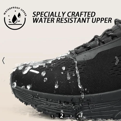 Miniatura 4 de Zapatos de trabajo antideslizantes para hombres, zapatos de chef resistentes al agua para restaurante y servicio de alimentos, zapatos de trabajo