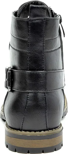 Miniatura 6 de Bruno Marc Men's Motorcycle Combat Boots Zipper Biker Boot