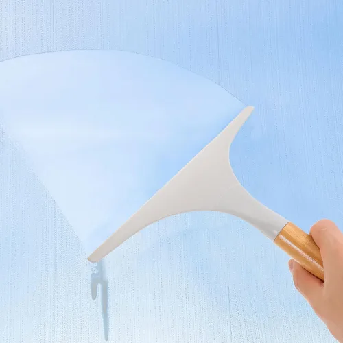 Miniatura 5 de GLEAVI Escobilla de ducha doméstica para puertas de vidrio de baño, escobilla de ventana con mango ergonómico, ideal para limpieza de rayas