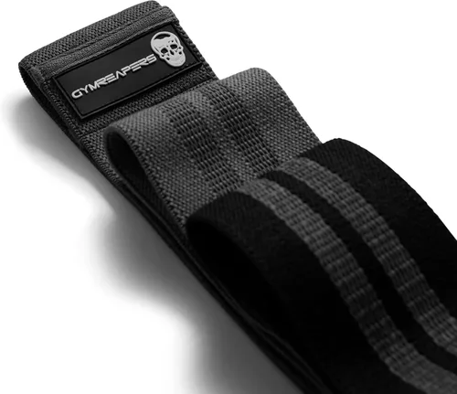 Miniatura 9 de Bandas de cadera para entrenamientos de glúteos Juego de bandas de tela antideslizante con 3 niveles - Bandas de resistencia para piernas y cadera