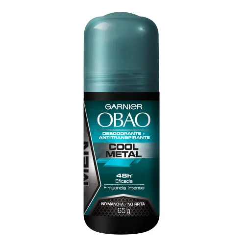 Miniatura 2 de Garnier OBOA - Paquete de 4 unidades de desodorante y antitranspirante en rollo de 48 horas para hombre, aroma fresco de metal, 2.29 oz cada uno