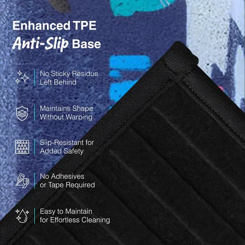 Miniatura 5 de Pisadas antideslizantes de 35 x 10 para escaleras, flamencos, peldaños de goma para escaleras, tapetes para exteriores