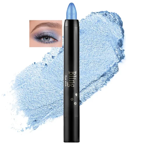 Miniatura 9 de Boobeen Lápiz de sombra de ojos impermeable, lápiz de sombra de ojos en crema brillante para maquillaje de ojos con purpurina, fácil de usar (012#)