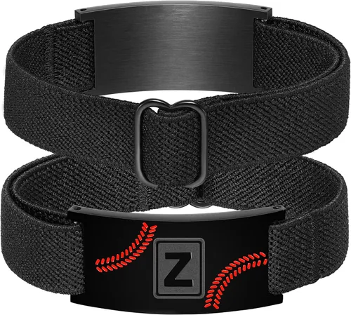 Miniatura 22 de Regalos de béisbol para niños y hombres, entrenador, equipo, niños, jugador, inicial, con letra A-Z, pulseras de béisbol, regalos de fiesta