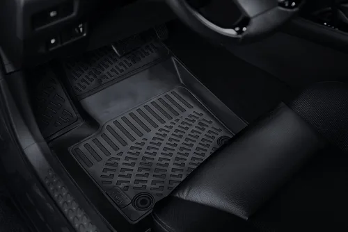 Miniatura 4 de Croc Liner Alfombrillas delanteras y traseras para todo tipo de clima, ajuste personalizado, compatible con Honda Civic Sedan (2022-2024)