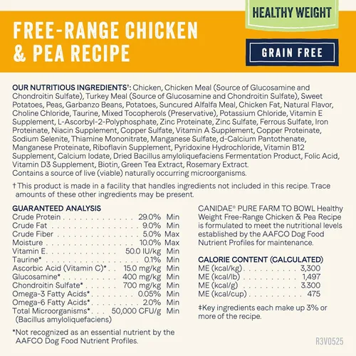 Miniatura 9 de Canidae Pure - Receta para perros adultos, ingredientes limitados. Comida seca de primera para perros, libre de granos
