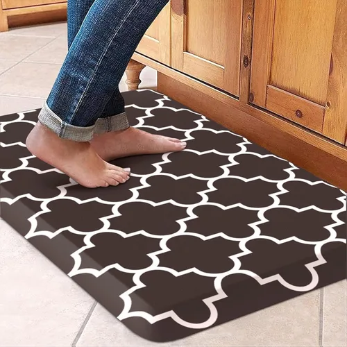 Miniatura 26 de WISELIFE - Tapete antifatiga para piso de 4/5 pulgadas, tapete de cocina antideslizante, impermeable, resistente, ergonómico, cómodo, duradero