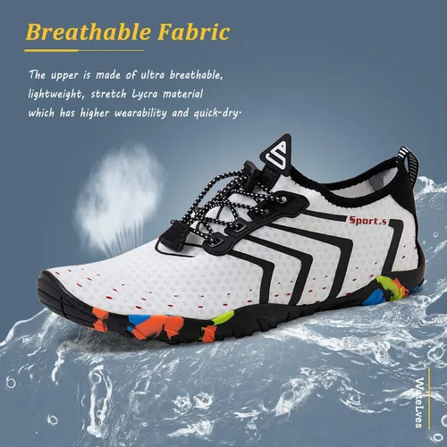 Miniatura 3 de Zapatos unisex de secado rápido para agua natación playa alberca surf yoga o ejercicios aeróbicos acuáticos