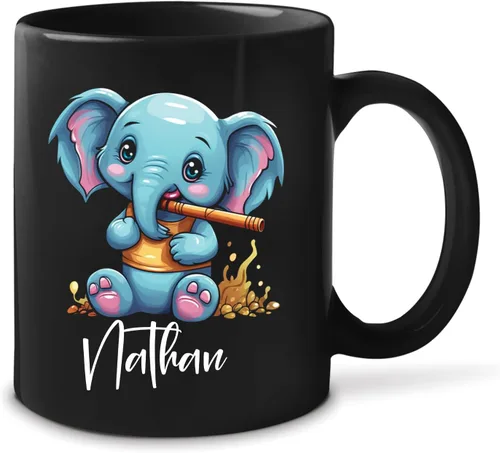 Miniatura 20 de Taza de té personalizada para amantes del tigre con nombre 2023, regalos personalizados para amantes de las mascotas, taza de café de cerámica