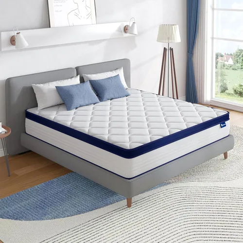 Miniatura 7 de Avenco Colchones King de 10 pulgadas en una caja para aliviar el dolor y aislamiento de movimiento, colchón de cama King certificado CertiPUR-US